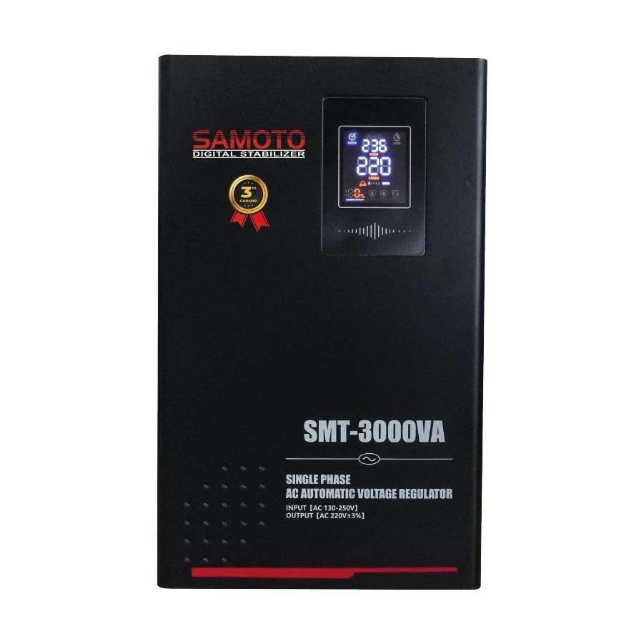 SAMOTO Stabilizer 3000VA - 3KVA Stavolt Single Phase Stavolt 3000 3000 VA Stabiliser SMT3000