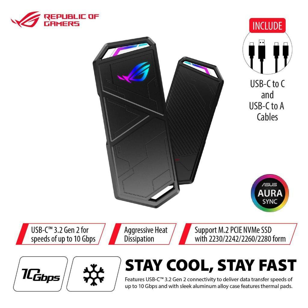 SSD ASUS ROG STRIX ARION 512GB - PORTABLE EXTERNAL SSD Asus 512GB Arion