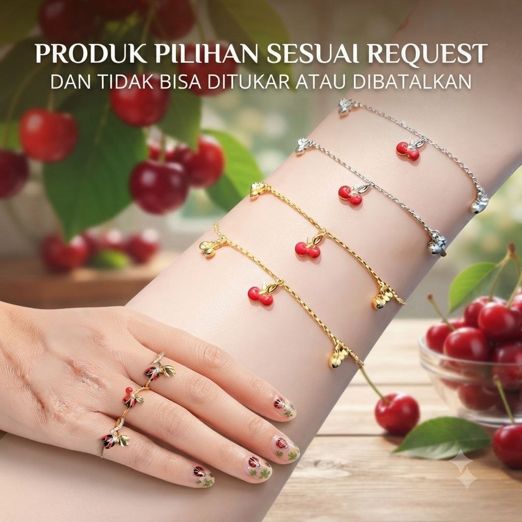 Gelang/Anting/Kalung/Liontin Emas Kadar 8k/16k/17k Produk Custom Macan Gold