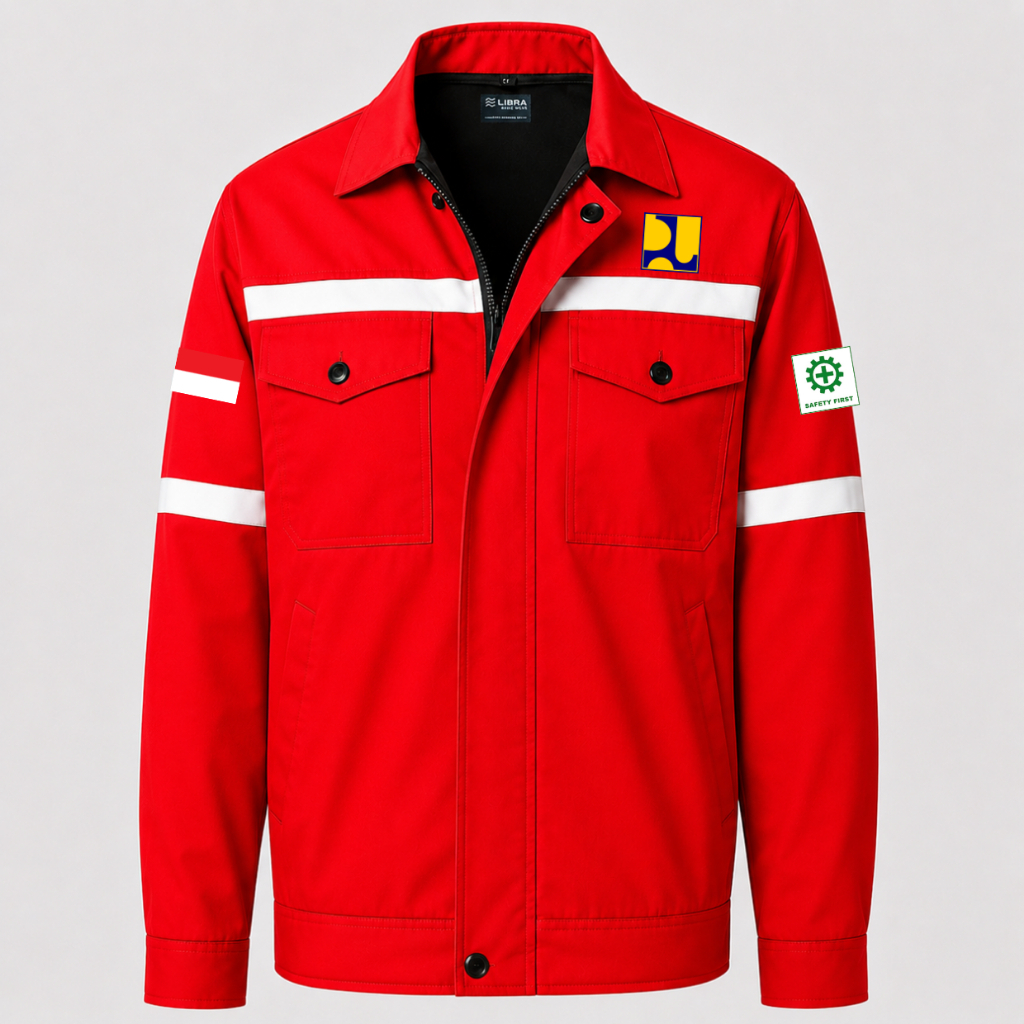 Promo  Baju Kemeja Seragam Wearpack Safety Dinas PUPR Pria Wanita Lengan Panjang Kerja Lapangan Outd