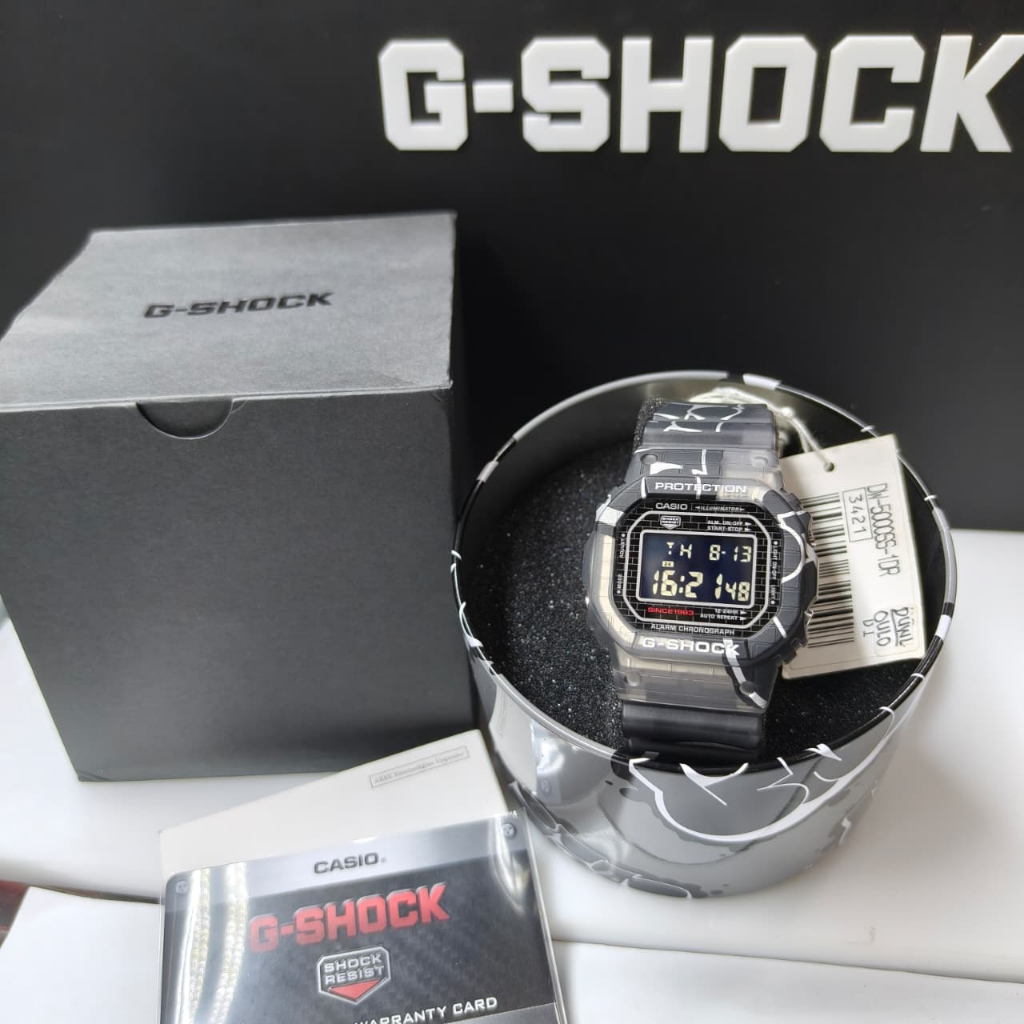 Casio G-SHOCK DW-5000SS-1DR Jam Tangan Pria Digital DW5000 G-SHOCK DW-5000SS-1