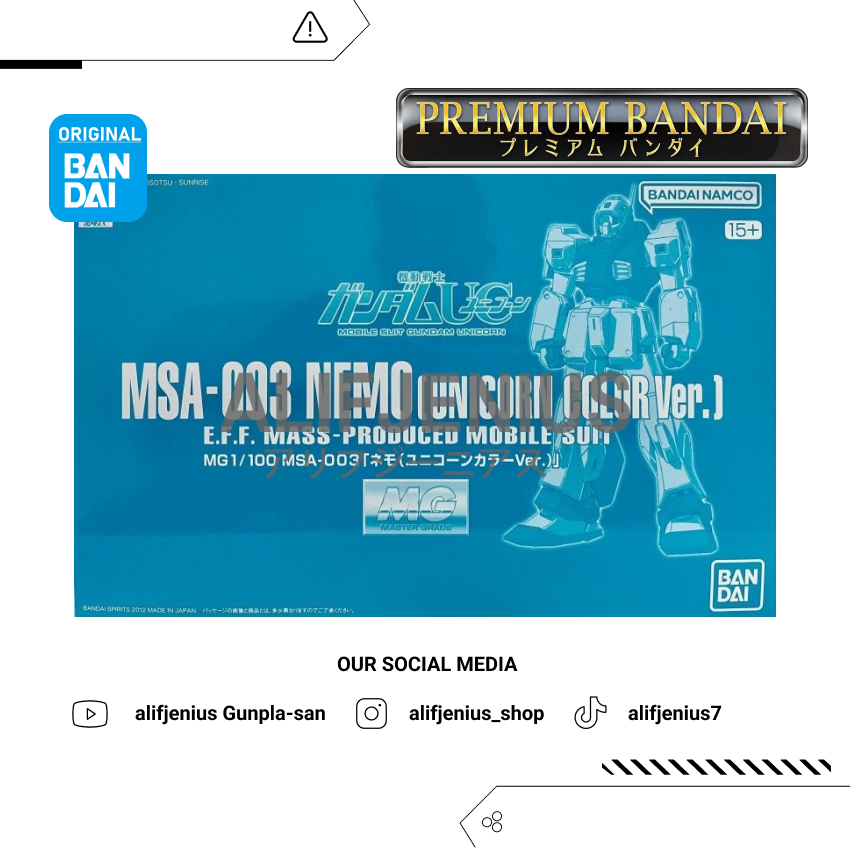 [BANDAI] MG MSA-003 Nemo (Unicorn Color Ver.) READY STOCK