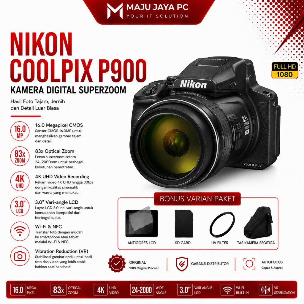 NIKON COOLPIX P900 / KAMERA NIKON COOLPIX P900
