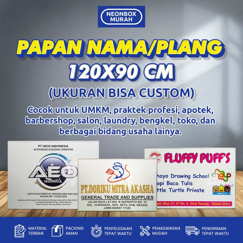 Papan Nama/ Plang Nama Usaha