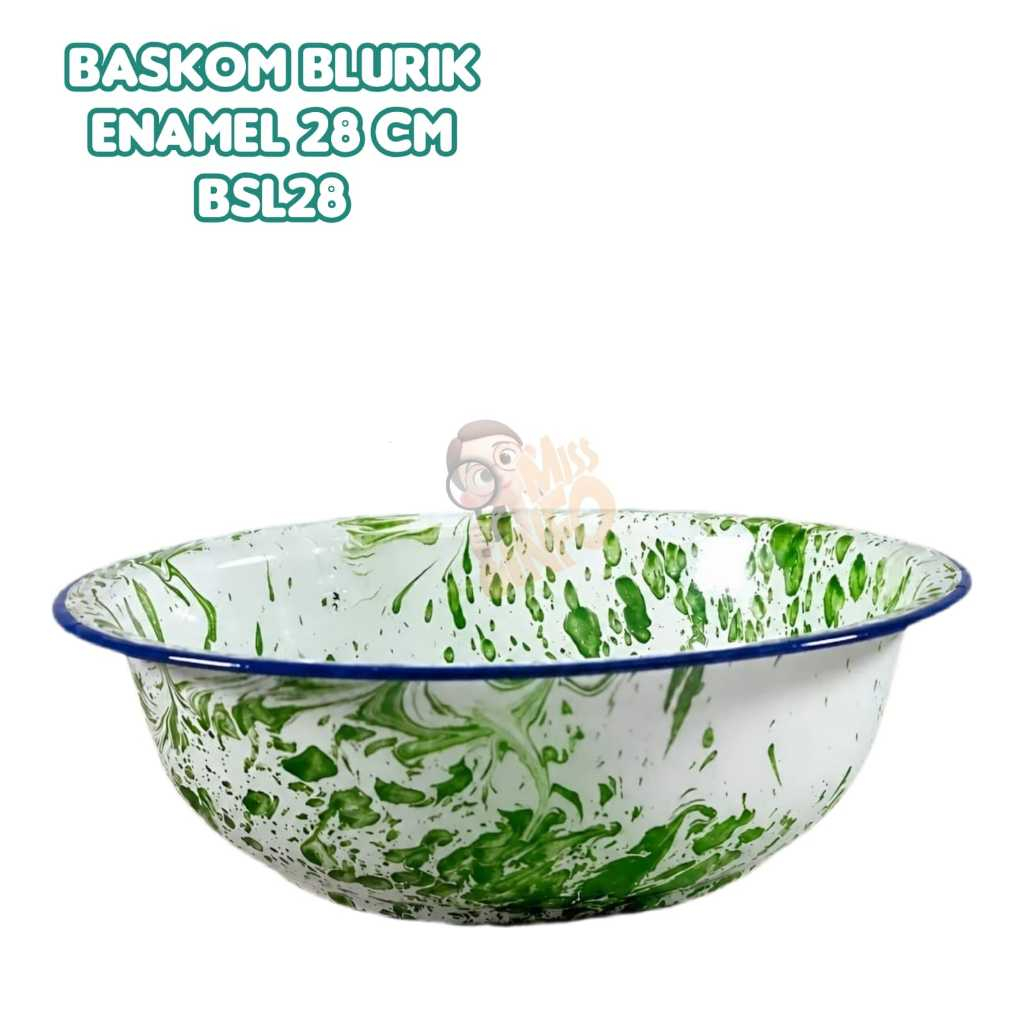 BASKOM ENAMEL MOTIF BLIRIK - NAMPAN ENAMEL BLIRIK (JADUL) VARIAN