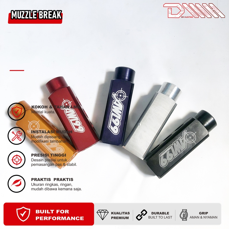 MUZZLE BREAK PEMECAH SUARA PEMECAH ANGIN BERKUALITAS