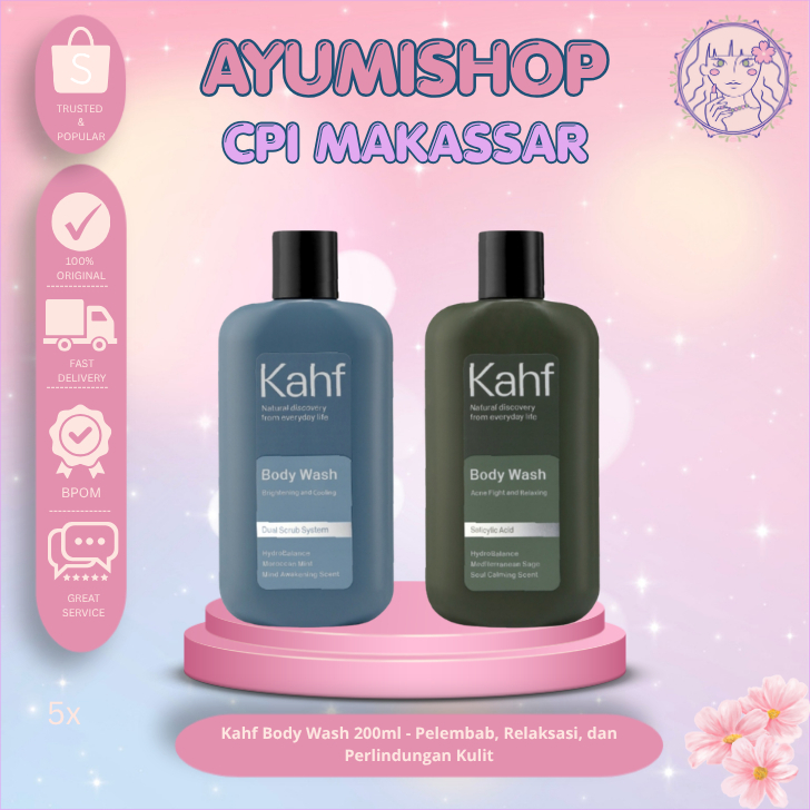 [COD} Kahf Body Wash 200ml - ACNE and COOL | AYUMISHOP OFFICIAL