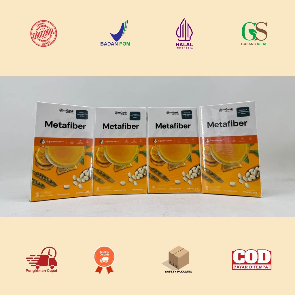 Manado mGanik Metafiber Travel Size 49 Gram Suplemen Diabetes Herbal Alami