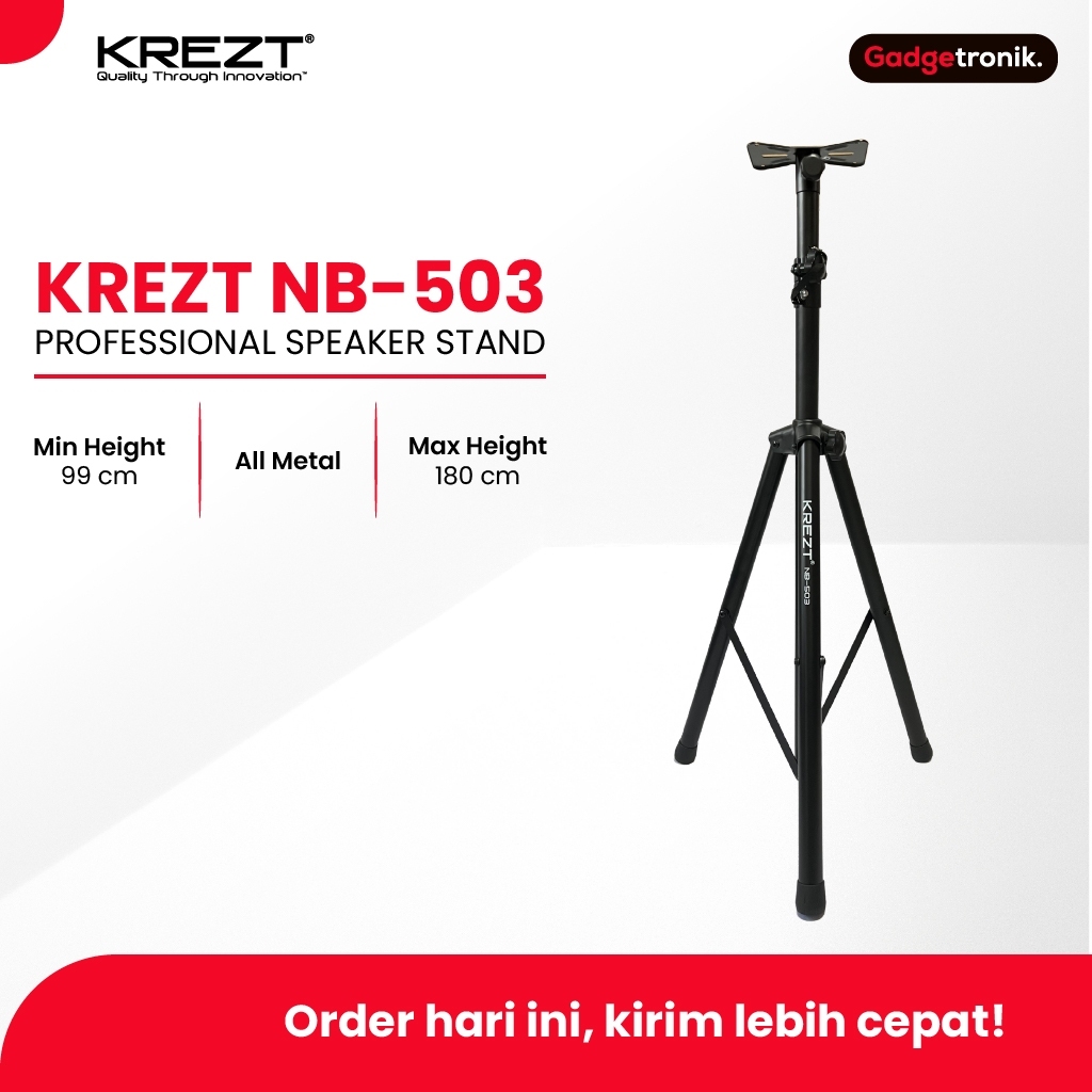 STAND SPEAKER FULL BESI KREZT NB-503 TRIPOD / KREZT NB 503 STAND SPEAKER TRIPOD / STAND SPEAKER FULL