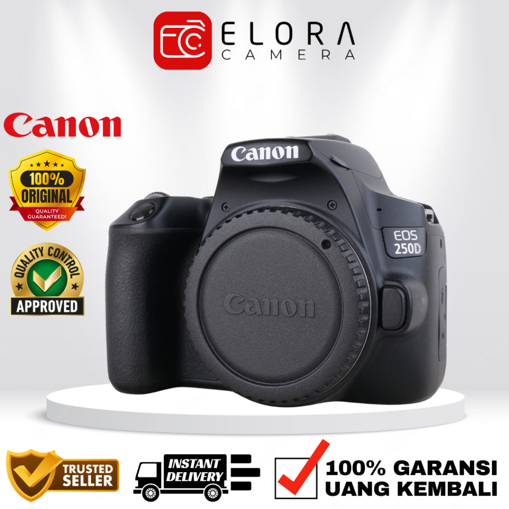 Canon EOS 250D Kit 18-55mm / Kamera DSLR Canon EOS 250 D Body Only / Canon 250D 250 D Kit BO