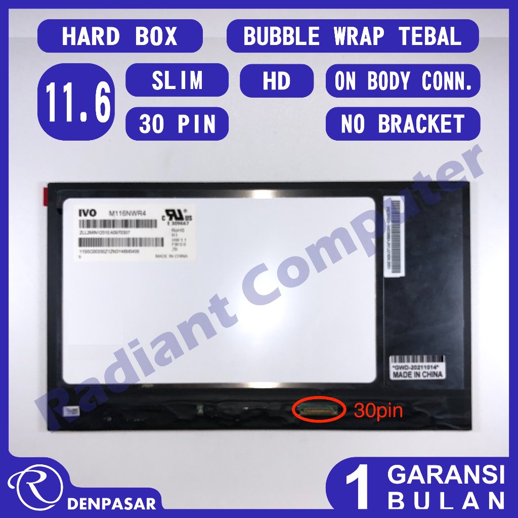 LCD LED (Tanpa Touchscreen) Asus Transformer Book Flip TP200 TP200S TP200SA