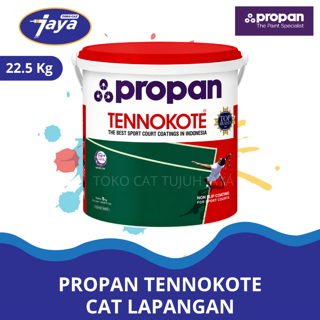 Cat Lapangan Tennokote Propan - Cepat Kering, Tahan UV, Anti Slip 20Kg 20 Kg Pail