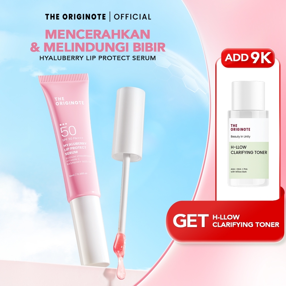 The Originote Hyaluberry Lip Serum SPF 50 PA+++ 10ml - Lip Treatment Mencerahkan dan Melindungi Bibi