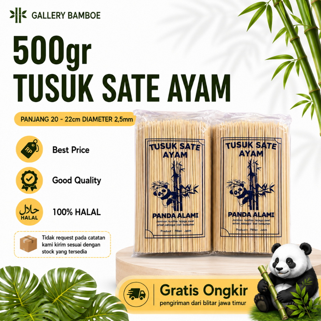 [500gr] Tusuk Sate Ayam/sate cumi/sate angkringan