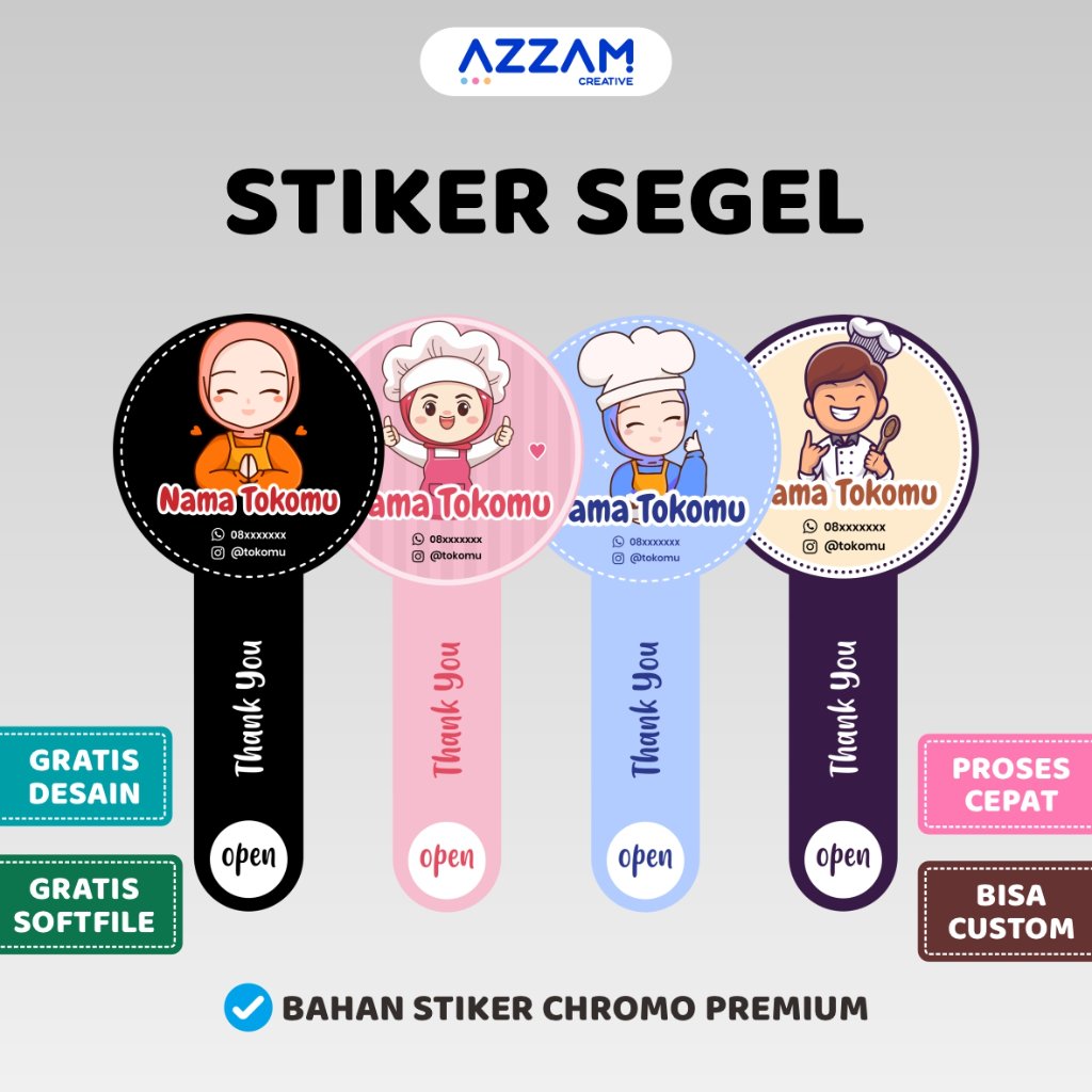 STIKER SEGEL / STIKER SEGEL TOPLES / STIKER SEGEL BOTOL / STIKER SEAL / STICKER / STIKER / STIKER LA