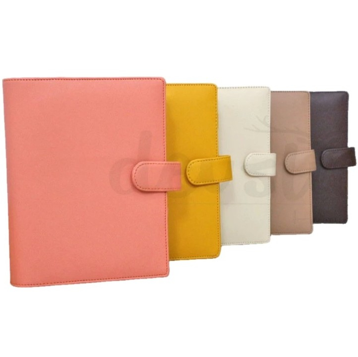 Binder Polos Eksklusif - B5 26 Ring - Agenda Polos B5 - Binder Bahan Kulit Premium Kekinian - Binder