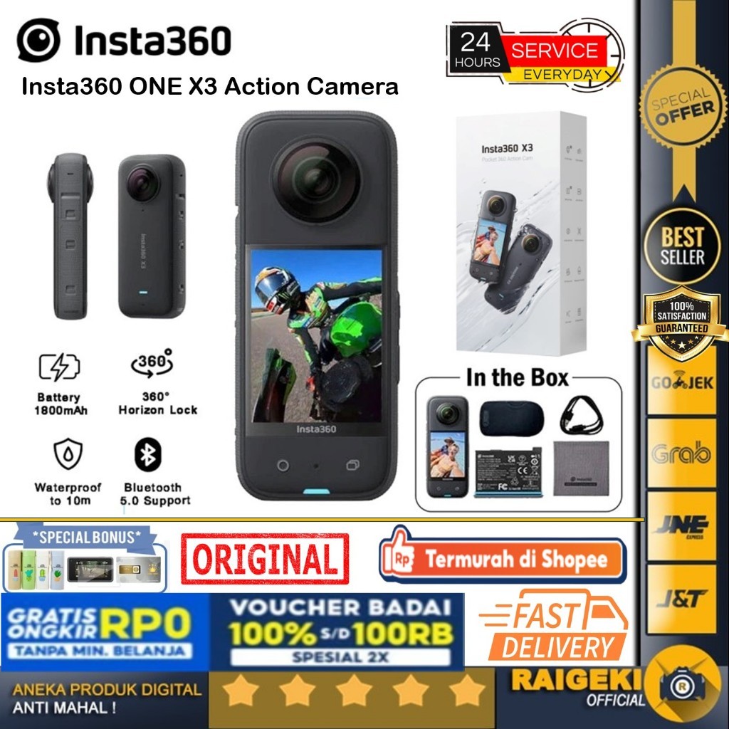 Insta360 ONE X3 360 Action Camera Insta 360 ONE X 3 - GARANSI