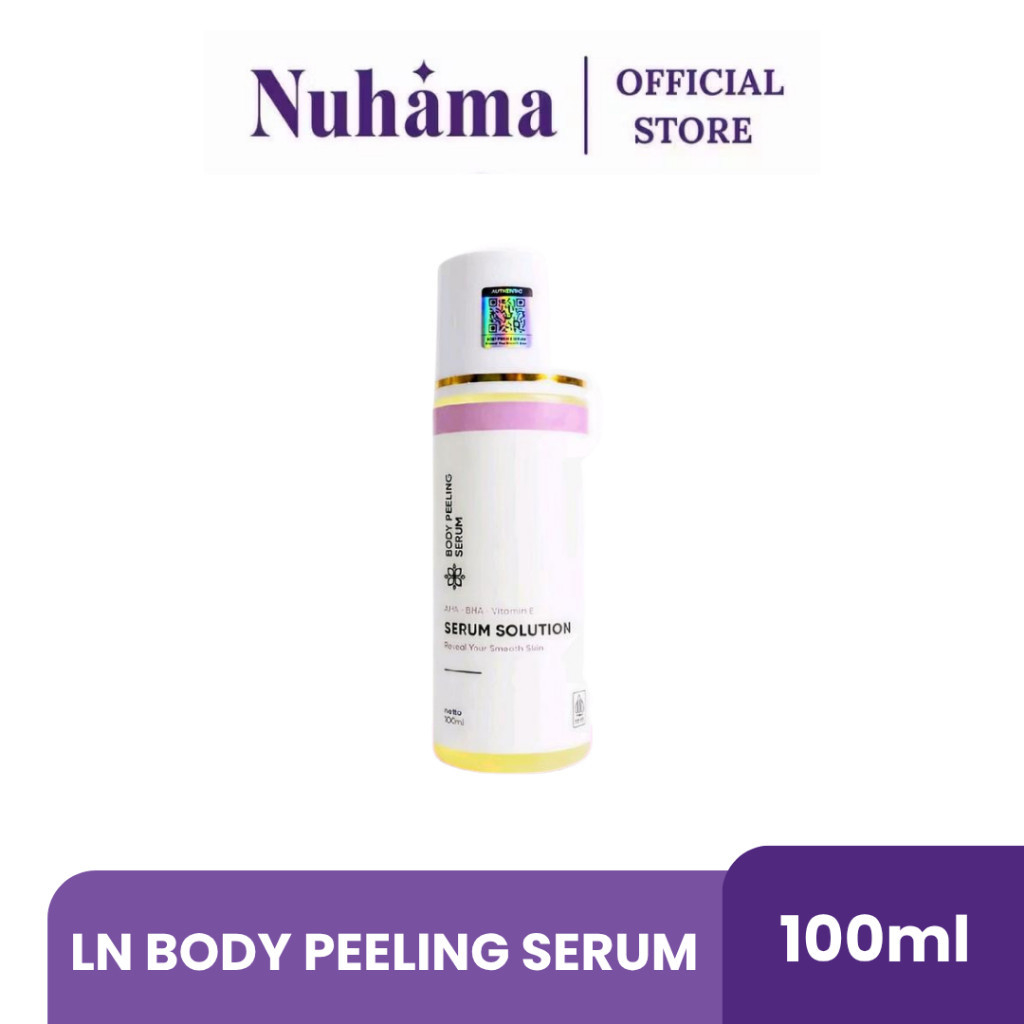 LN BODY PEELING SERUM || SERUM SOLUTION BPOM EKSFOLIASI AHA-BHA VITAMIN E 100 ML
