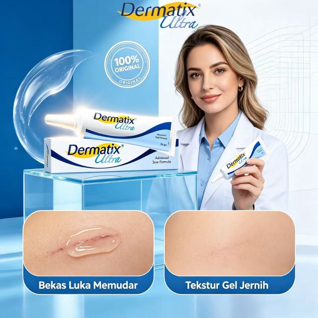 [ ORI & EXP2028 ] Dermatix Ultra Gel 15gr Penghilang Bekas Luka / Meratakan Dan Menghaluskan Bekas L