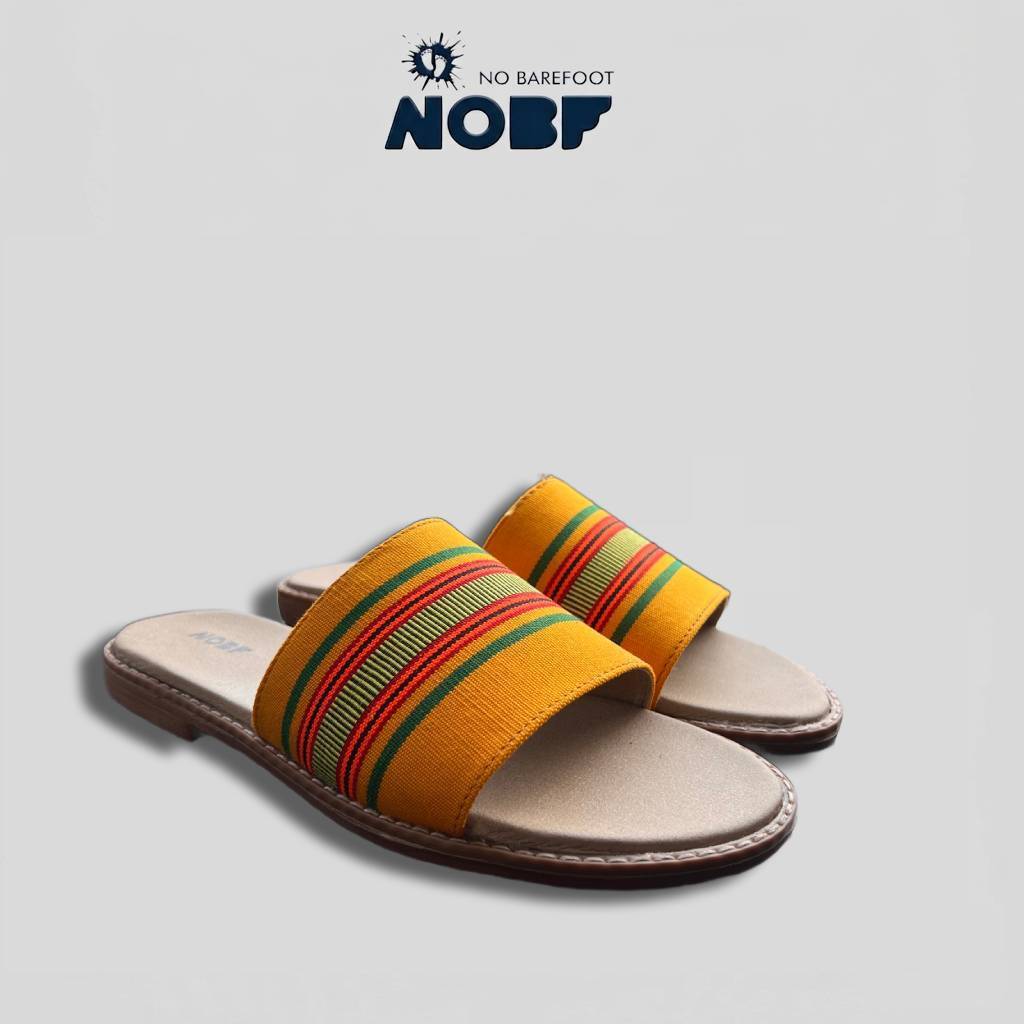 Sandal Wanita Amber Heritage – Sandal Orange Motif | Nyaman & Stylish | Casual Premium