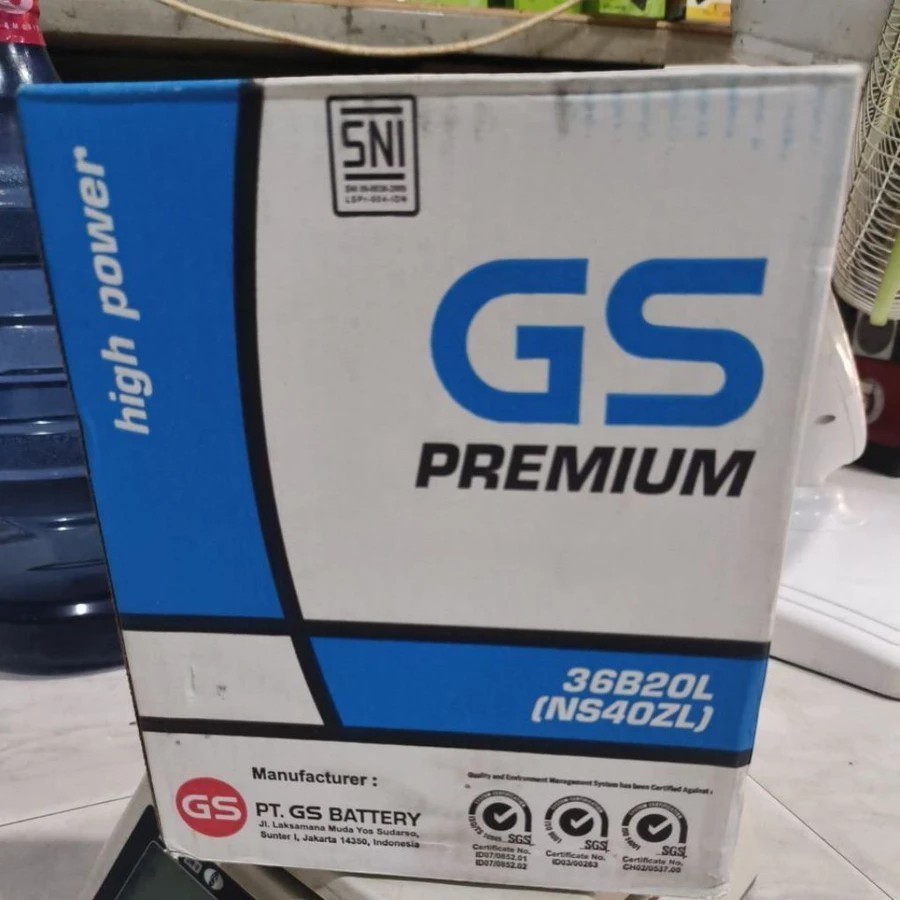 BATERAI GS Astra NS40ZL NS 40ZL Original 36B20L