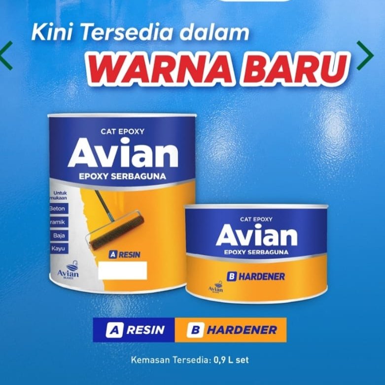 Avian cat epoxy lantai 2 komponen,Avian epoxy lantai 2 komponen,Avian cat epoxy serba guna 2 kompone