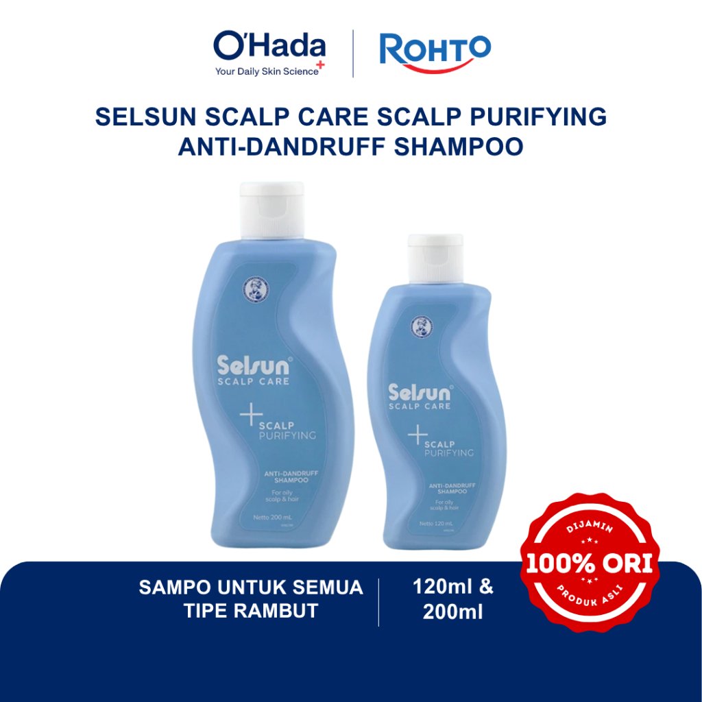 Selsun Scalp Care Scalp Purifying Anti-Dandruff Shampoo | Anti Ketombe | Pembersih Kulit Kepala | Original BPOM