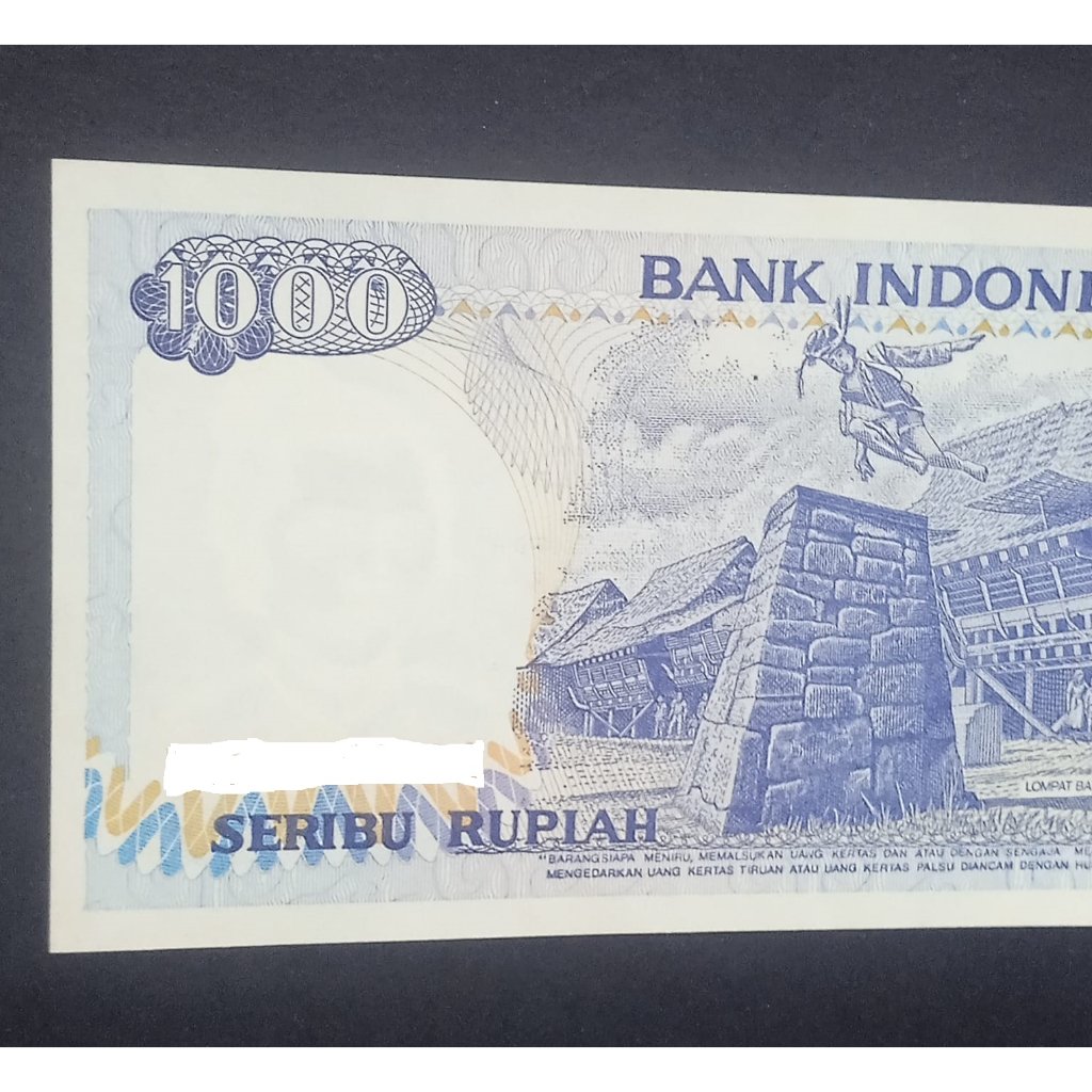 Paket Mahar 1Lembar 1000 Lompat Batu Seri Biasa + Bonus 1Lembar Misprint Penari Buram 100K Emisi 202