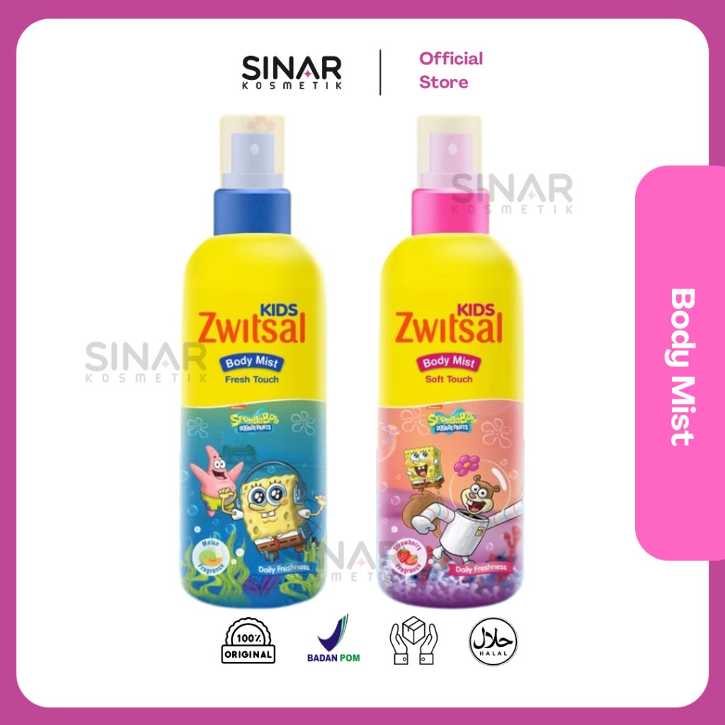 Zwitsal Kids Body Mist 100ml - Fresh Touch - Parfum Anak Unisex