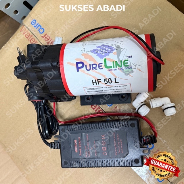 Pompa Booster HF 50L - 24V 4A Pureline / Pompa Booster Pureline 24v 4a HF 50L 400 - 500 Gpd
