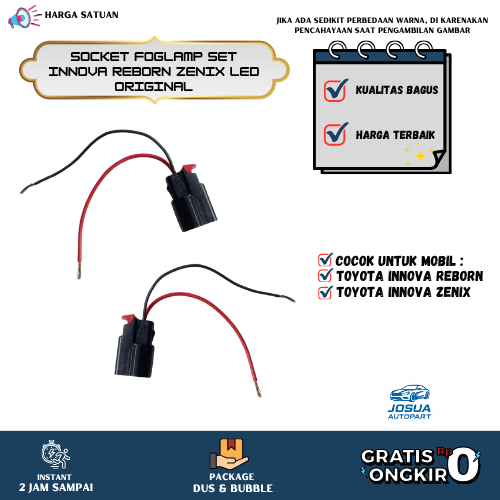 SOCKET FOGLAMP SET INNOVA REBORN ZENIX LED ORIGINAL