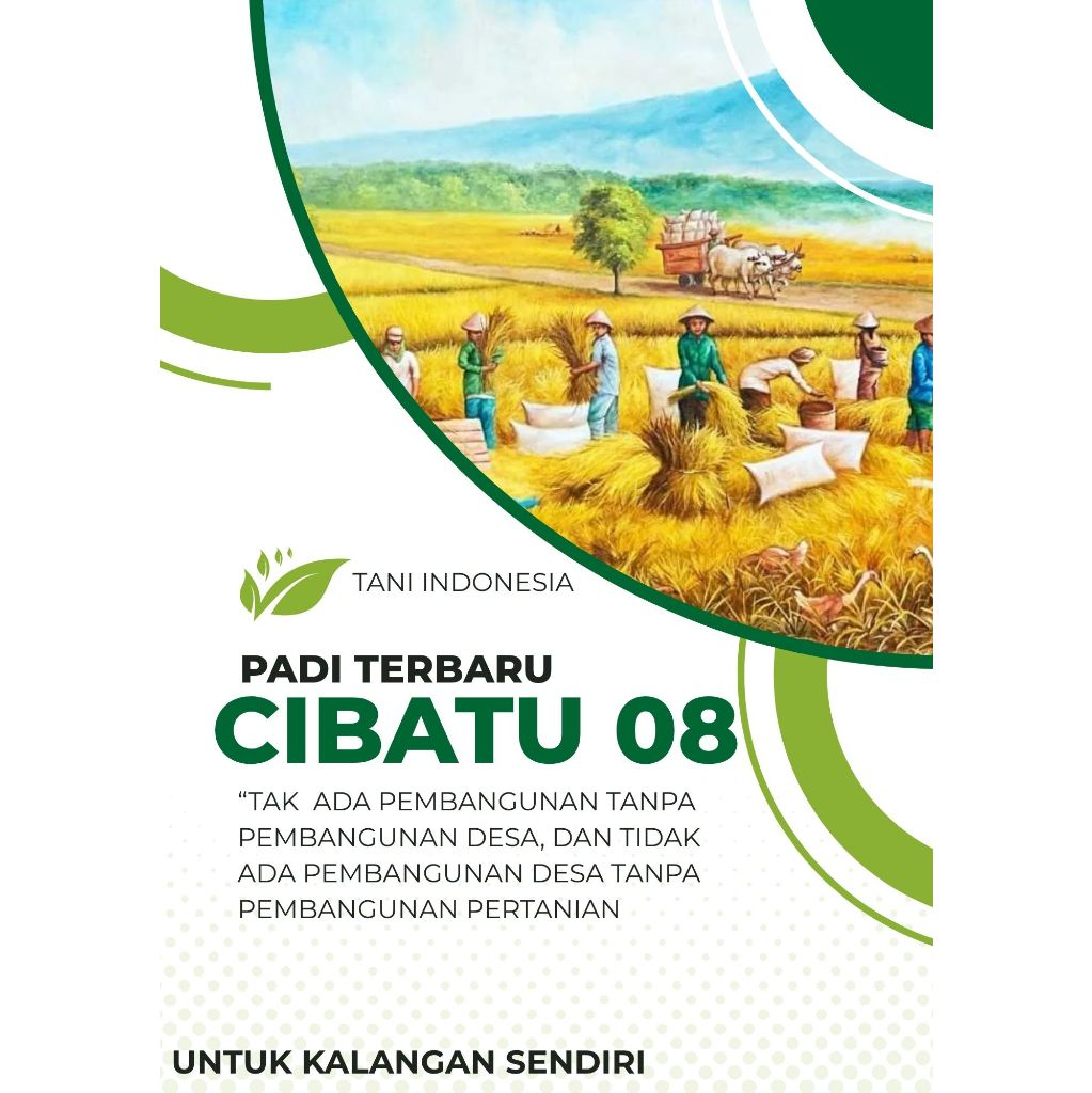 BIBIT BENIH PADI CIBATU 08 ORIGINAL KEMASAN 5 KG