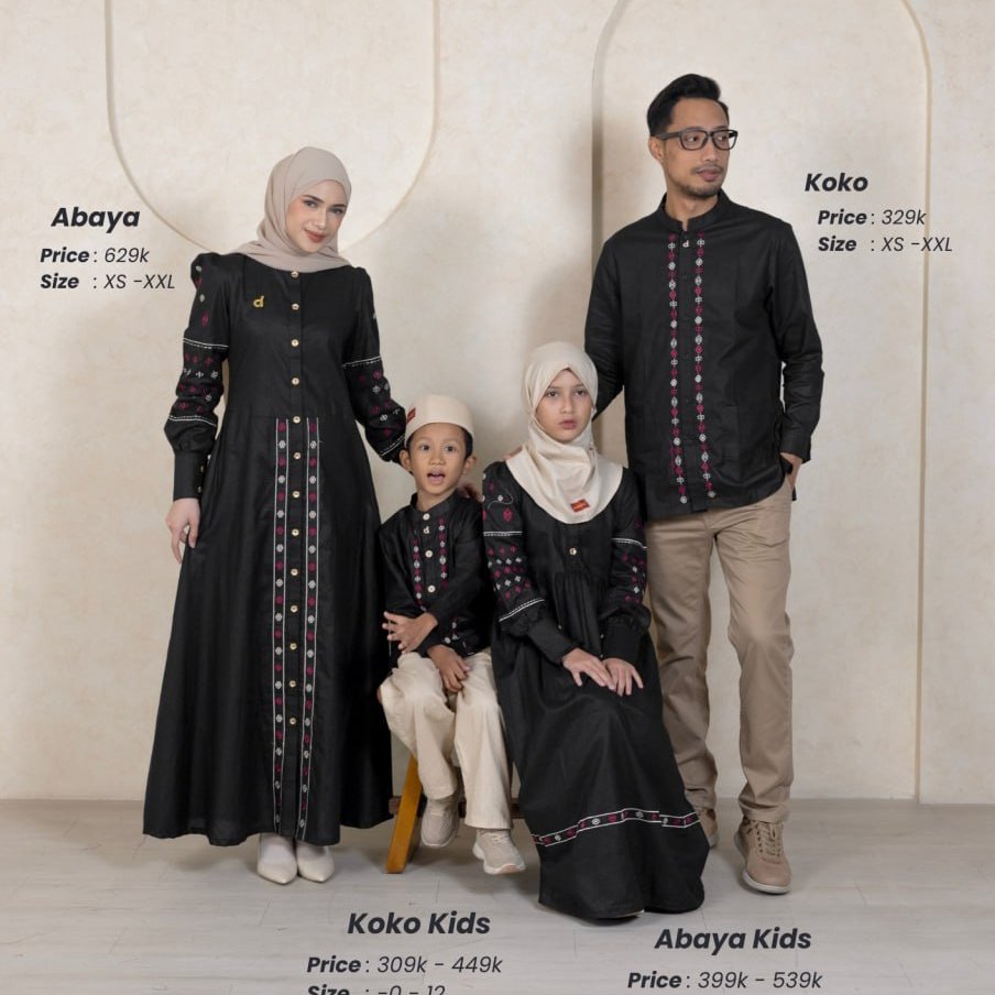 Sarimbit OLIVIA BLACK Dannis Couple Keluarga