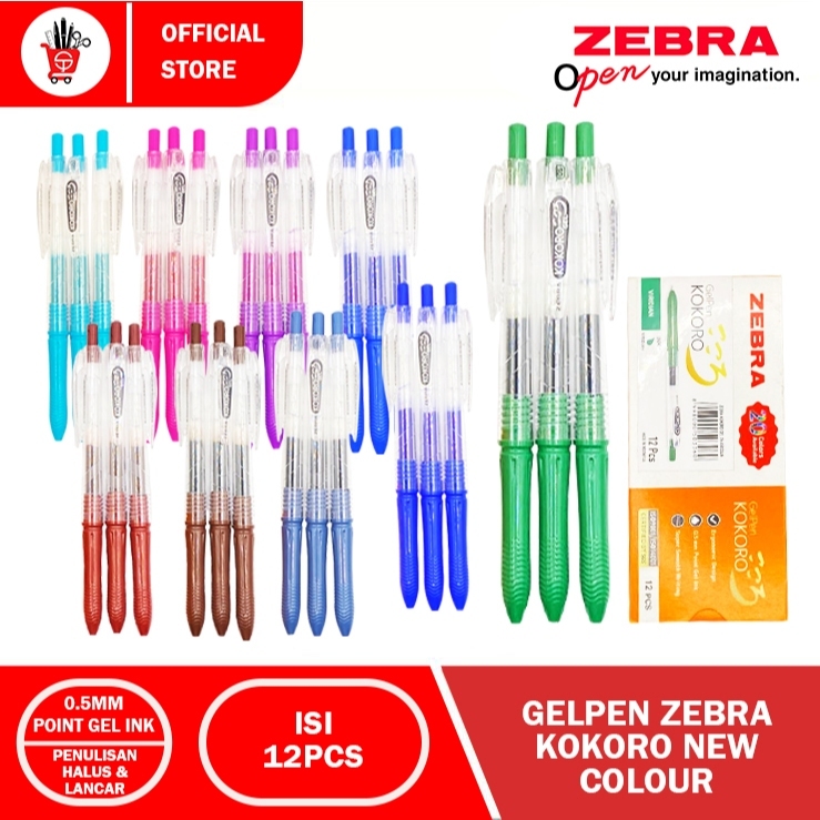 (1PACK) Balpen | Pulpen | Gelpen Zebra Kokoro New Colour