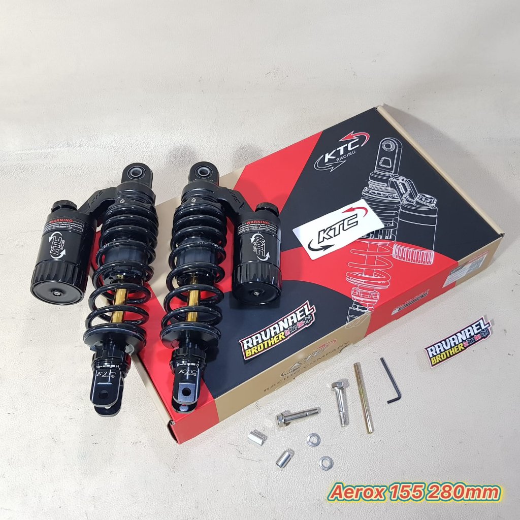 Sokbeker Shockbreaker Belakang KTC Racing Extreme Aerox 155 Downsize 280 mm