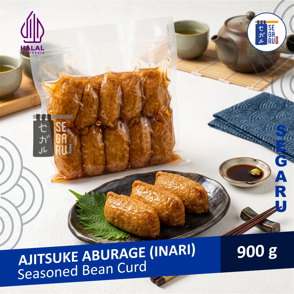 Ajitsuke Aburage Untuk Inari Sushi | Seasoned Bean Curd Halal 900 Gram
