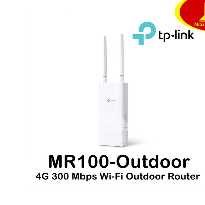 Router Wifi 4G LTE Outdoor TP-Link TL-MR100 Outdoor Modem Wifi 4G All Operator Tahan Cuaca Outdoor T