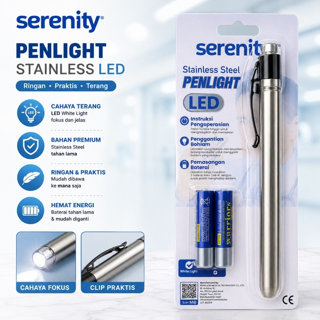 Serenity Penlight Medis Stainless | Senter Medis Led