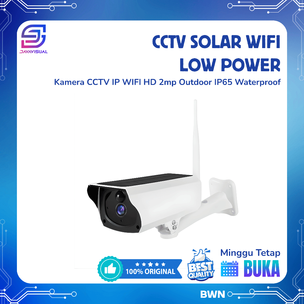 [JaVis] SOLAR IP CCTV 2MP WIRELESS WIFI OUTDOOR