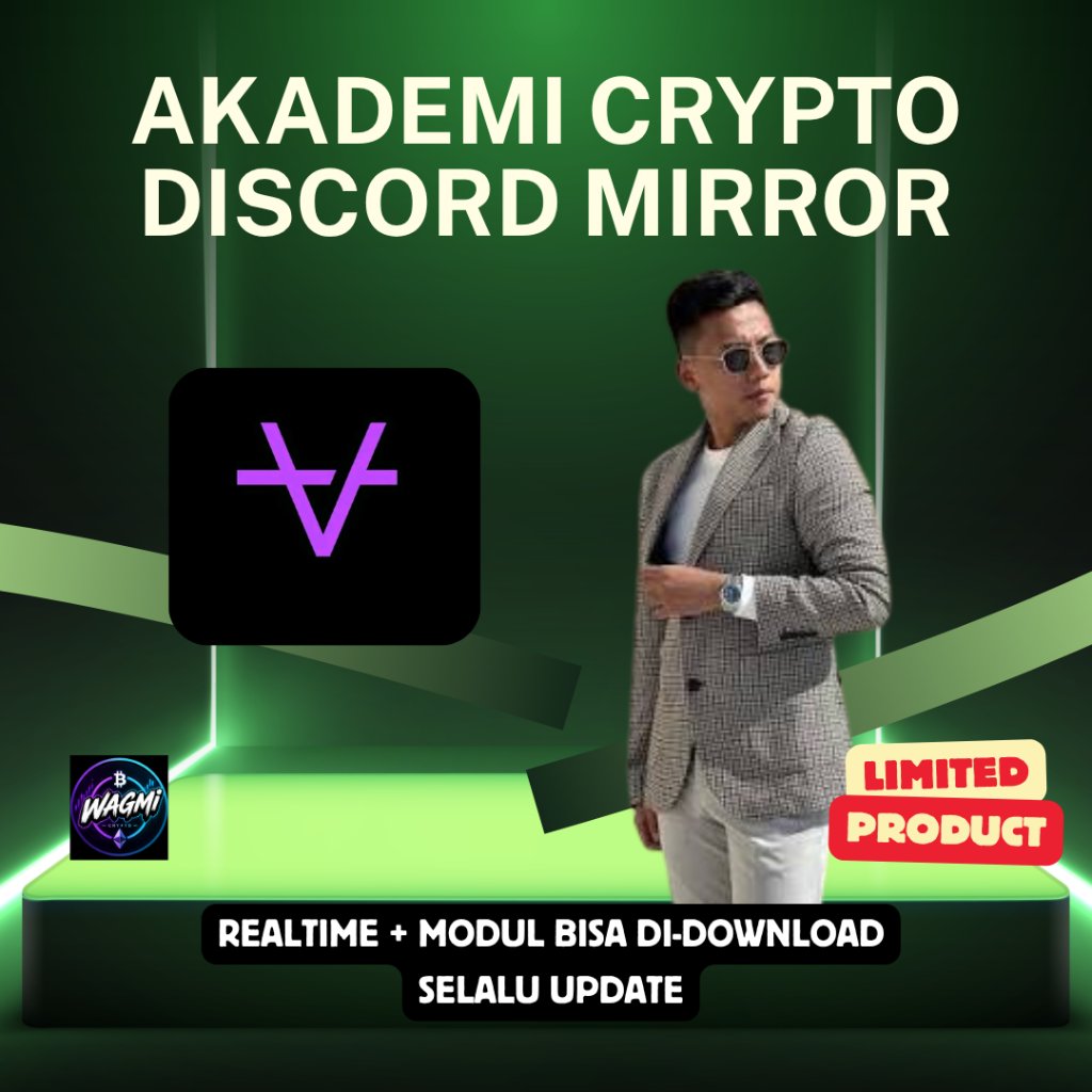 Kelas Akademi Crypto Mirror Belajar Crypto dan Sinyal Cuan Crypto Kalimasada dan TImothy Ronald + Gr
