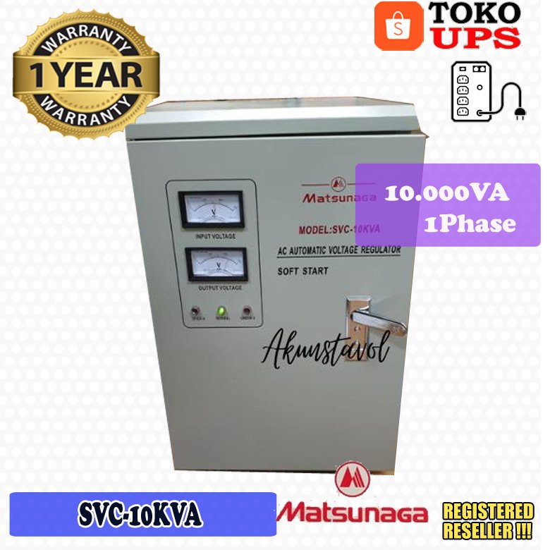 Stabilizer Matsunaga 10KVA 1Phase SVC-10KVA