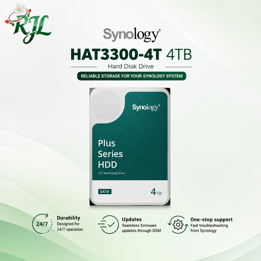 Synology Hard Disk HAT3300-4T - 4TB - Harddisk Server / NAS - 3.5 Inchi