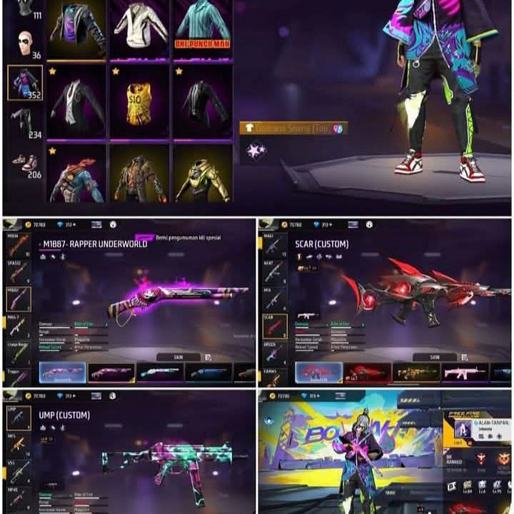 AKUN FF SULTAN MAX MURAH MERIAH - BRAINMARET