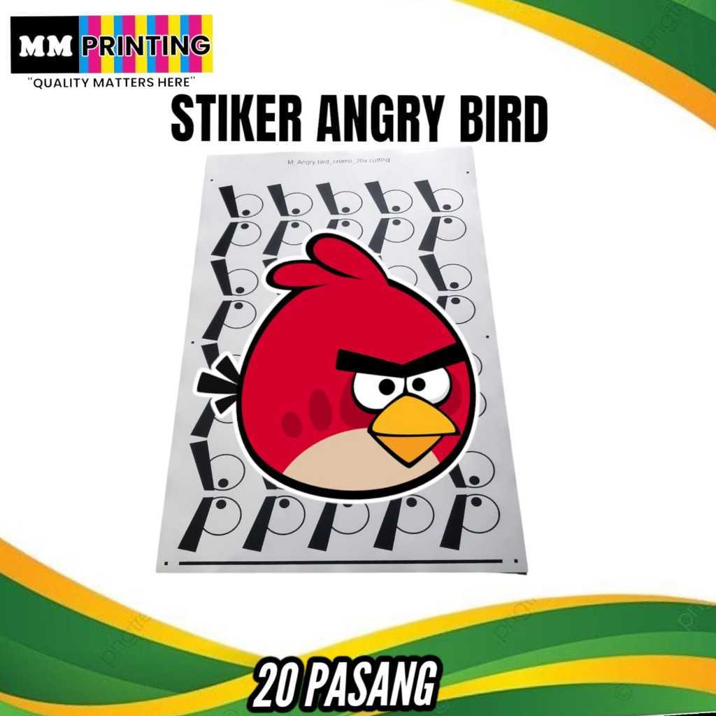 Stiker Arumanis Karakter Angry Bird
