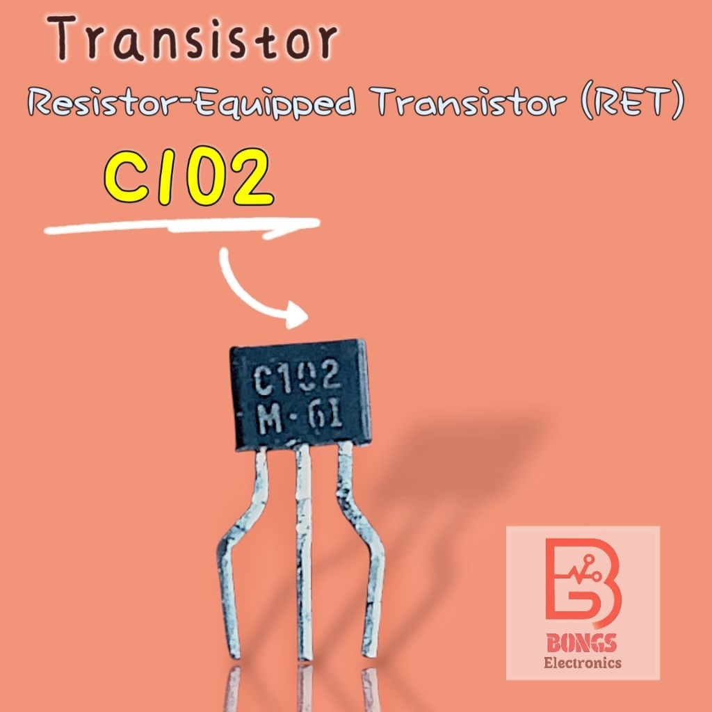 C102/C102M/KRC102M Transistor Silikon Planar Epitaksial NPN