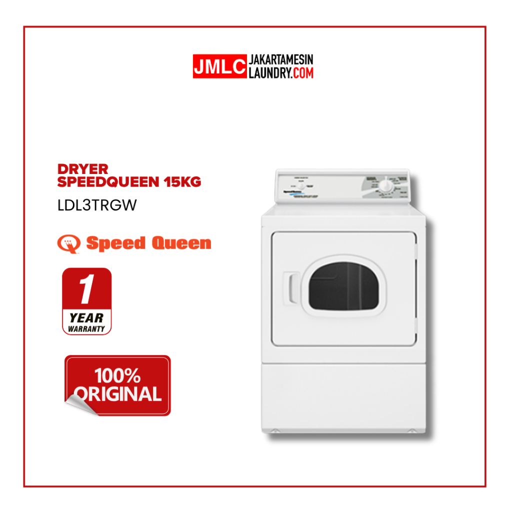 Mesin Pengering SpeedQueen 15 Kg Type LDL3TRGW (Gas)