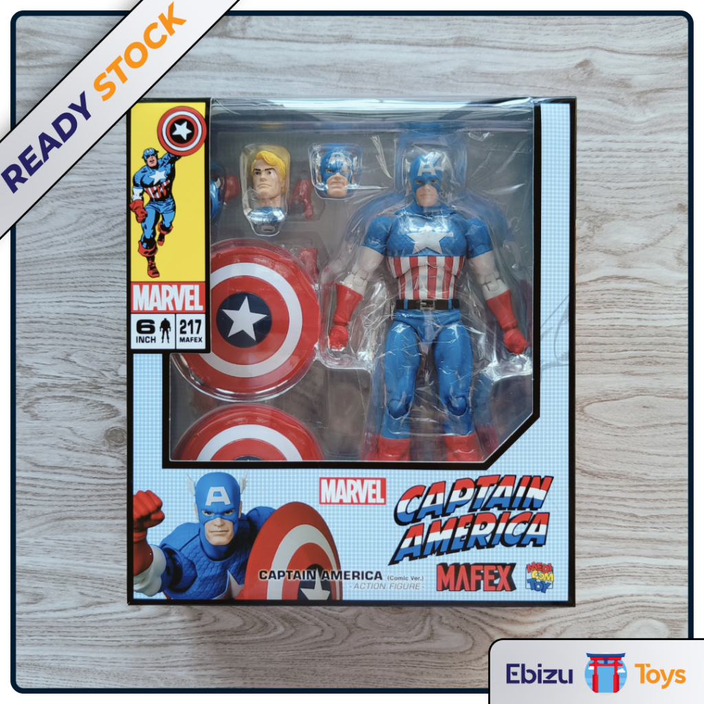 Mafex 217 Captain America Comic Ver Marvel Avengers