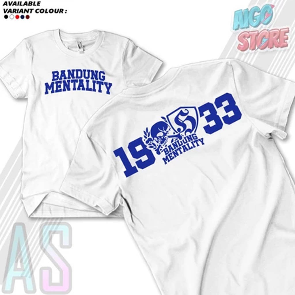 Kaos Distro Football Pria Bandung Mentality Casual Premium catton 30sn kaos Bandung mentality