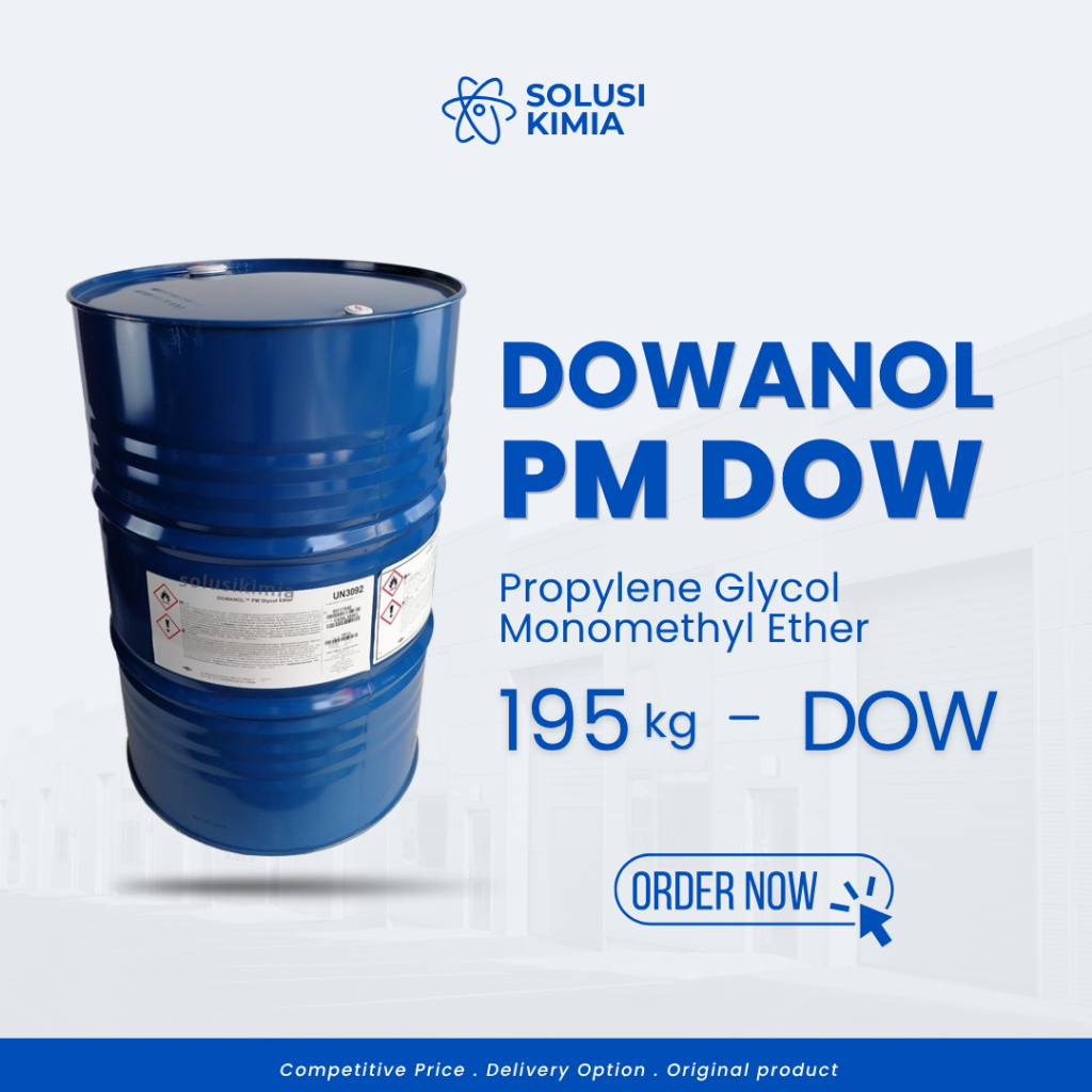 Dowanol PM DOW Drum 195 Kg Propylene Glycol Monomethyl Ether Industrial Solvent