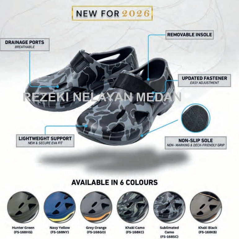 SHIMANO Evair Shoes FS 168 | Evair Shoes 2026 | Sendal Memancing SHIMANO